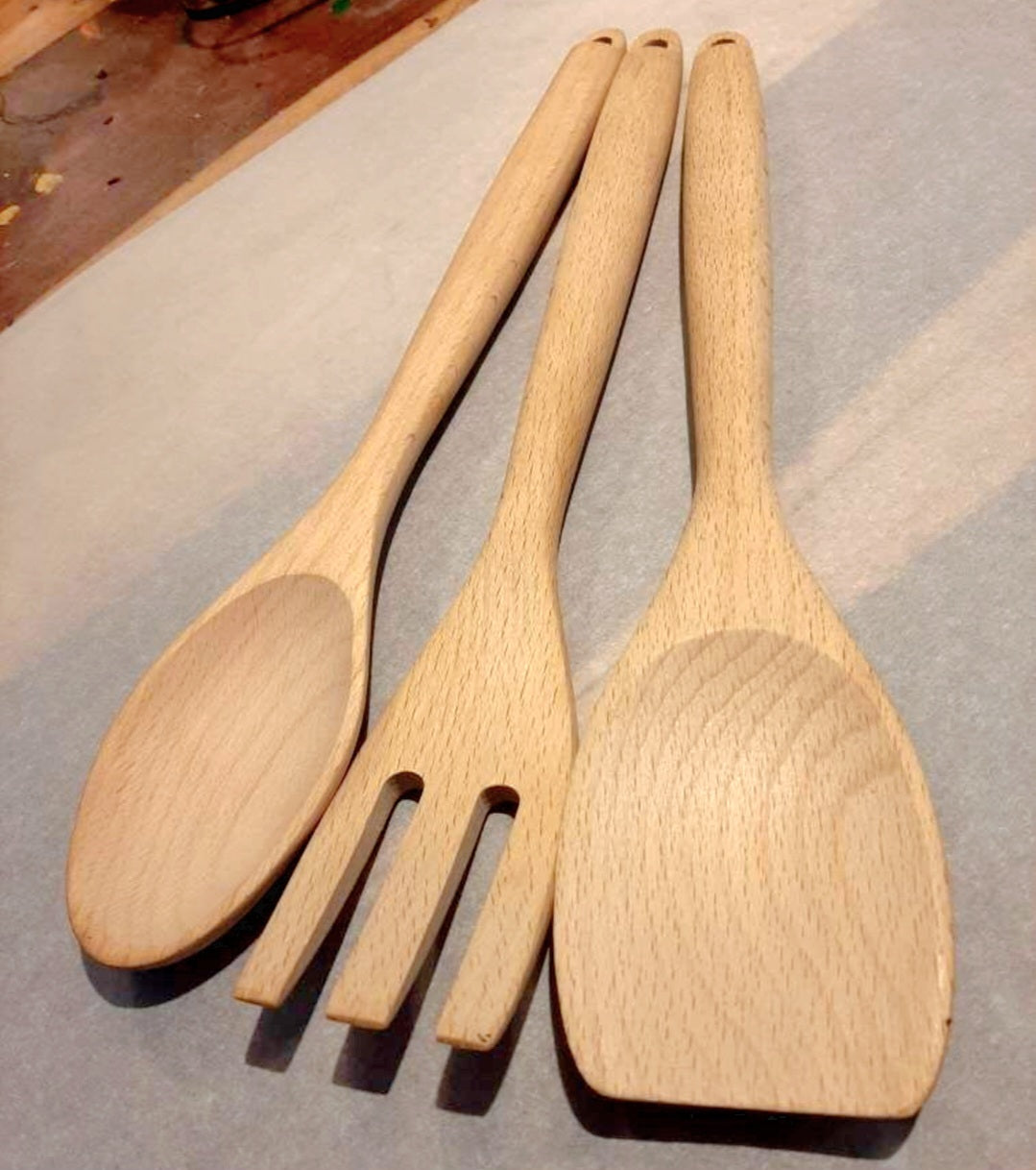 Whimsy Owl Wood Burned Spoon set